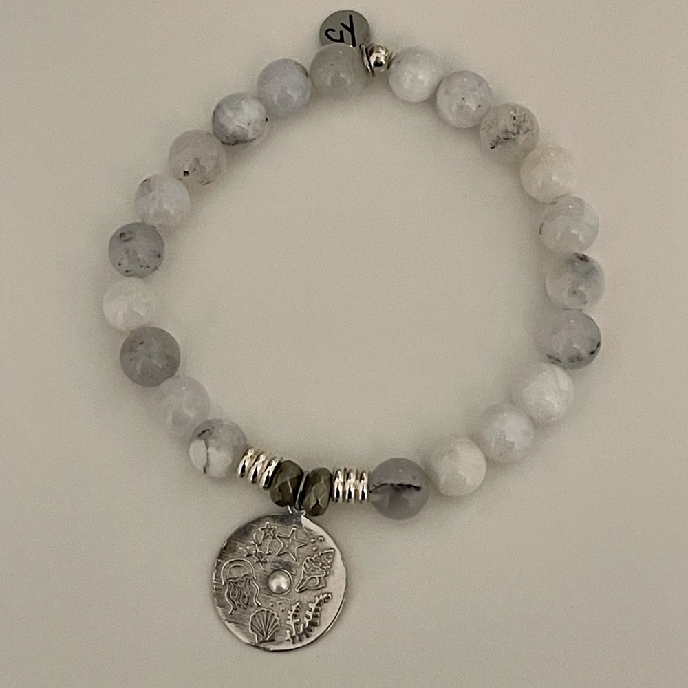 Tiffany Jazelle White Chalcedony Ocean Lover bracelet